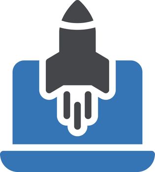 startup vector glyph colour icon