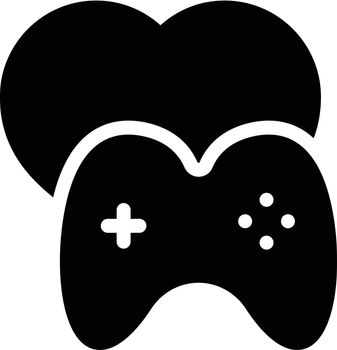 game vector glyph flat icon