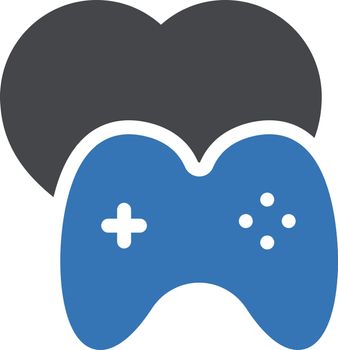 game vector glyph colour icon