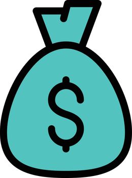 money vector illustration isolated on a transparent background . storke vector icons for concept or web graphics.