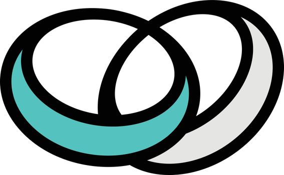 ring vector colour line icon