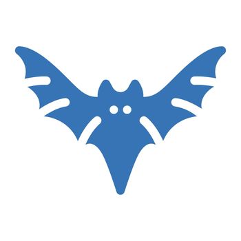 bat Vector illustration on a transparent background. Premium quality symbols. Gyliph vector icon for concept and graphic design.