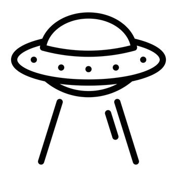 UFO Vector illustration on a transparent background. Premium quality symbols. Stroke vector icon for concept and graphic design.