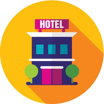 Hotel vector icon. Travel. Summer. Summertime. Holiday. Vacation, eps 10