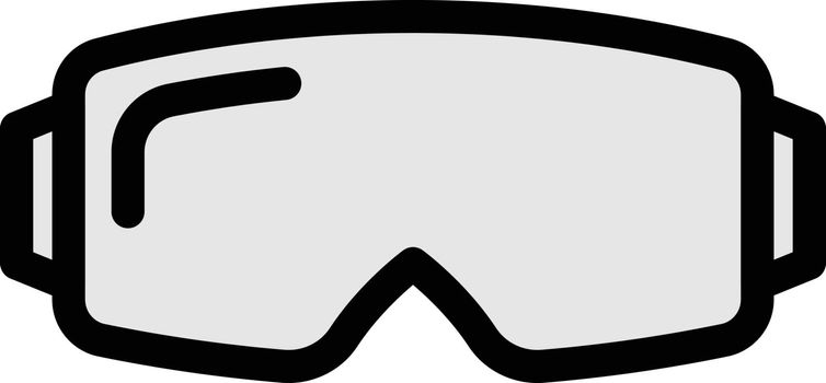 glasses vector color line icon