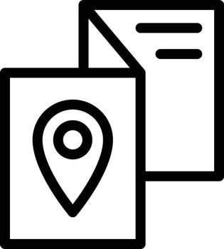 location vector thin line icon