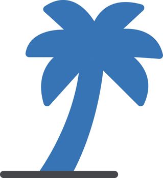 palm vector glyph colour icon