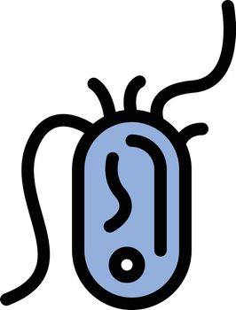 bacteria Vector illustration on a transparent background. Premium quality symbols. Stroke vector icon for concept and graphic design.