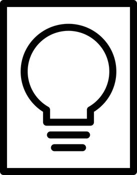 bulb vector thin line icon