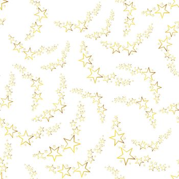 Falling star seamless pattern background. Business flat vector illustration. Stars sign symbol pattern.