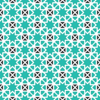 Seamless texture with arabic geometric ornament. Vector mosaic pattern