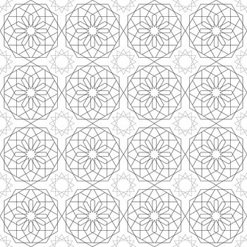 Sacred geometry pattern in vector. Arabic pattern background