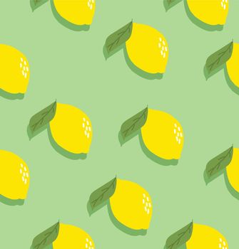 Summer slice of a lemon fruits for fabric pattern