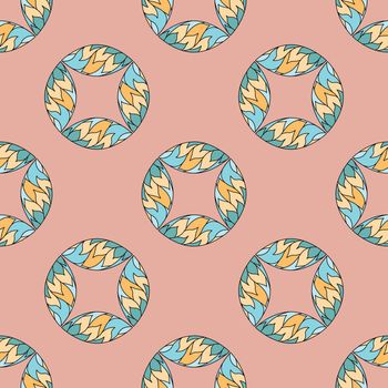 Seamless pattern with leaves in vector. Perfect for scrapbook projects, wrapping paper, textile