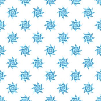 Seamless abstract floral or star pattern. Modern vector graphic. Geometric flower ornament. Ornament can be used for gift wrapping paper