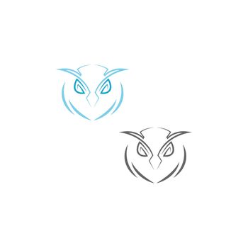 Owl icon logo design vector template illustration