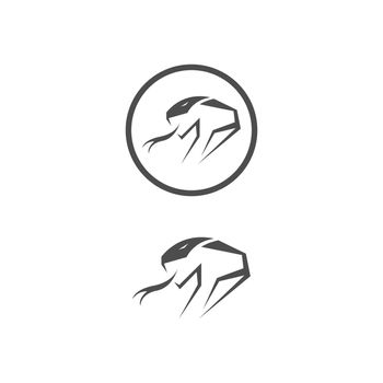 Snake icon logo design vector template illustration