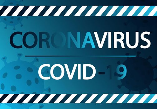 Coronavirus quarantine concept background vector