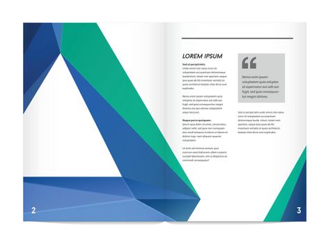 Visual identity with letter logo elements polygonal style Letterhead and geometric triangular design style brochure cover template mockups for business with Fictitious name