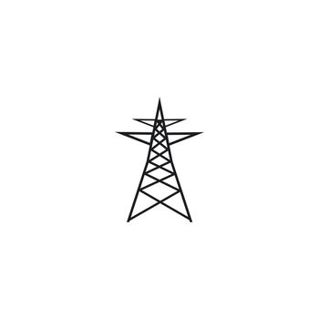 electrikal tower logo icon vector design