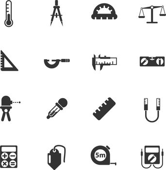 measuring tools vector icons for your creative ideas