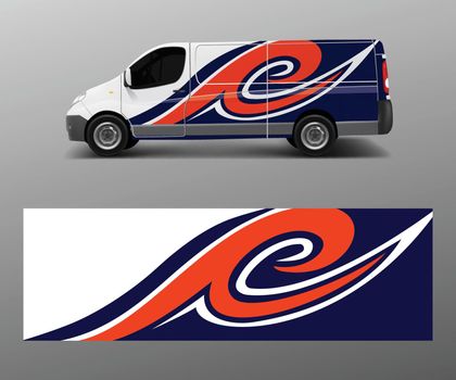 Car decal van designs . Wrap designs template vector.