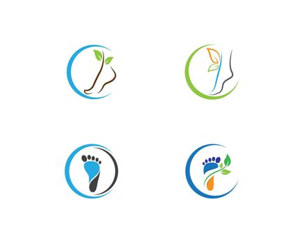 Foot therapist logo vector icon