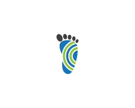 Foot therapist logo images illustration design