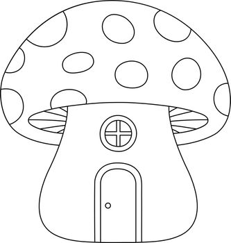 A cute and funny coloring page of a St. Patrick Day leprechaun mushroom house. Provides hours of coloring fun for children. To color, this page is very easy. Suitable for little kids and toddlers.