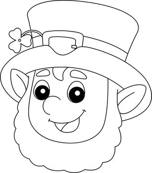 A cute and funny coloring page of a St. Patricks Day leprechaun head. Provides hours of coloring fun for children. To color, this page is very easy. Suitable for little kids and toddlers.