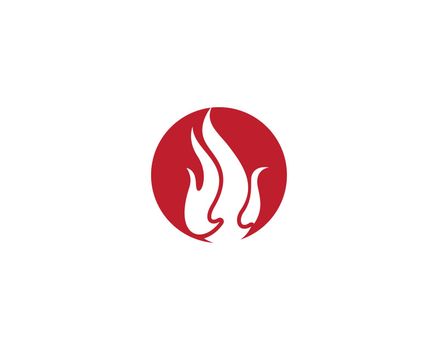 Fire flame logo template vector icon Oil, gas and energy logo concept