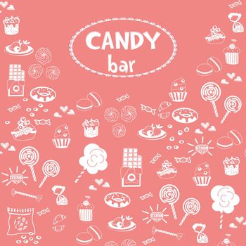 A set of candy bar icons for candy bars