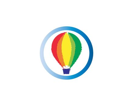 air balloon logo template
