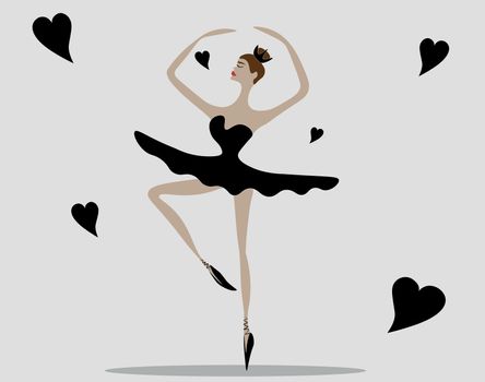 a beautiful ballerina. the gentle Lady in a tutu are elegant and graceful in the flight of the dance. The beauty of ballet