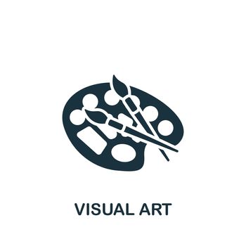 Visual Art icon. Simple line element symbol for templates, web design and infographics.