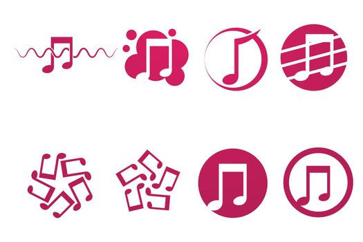 Music logo Icon Vector illustration design