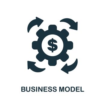 Business Model icon. Simple line element business model symbol for templates, web design and infographics.