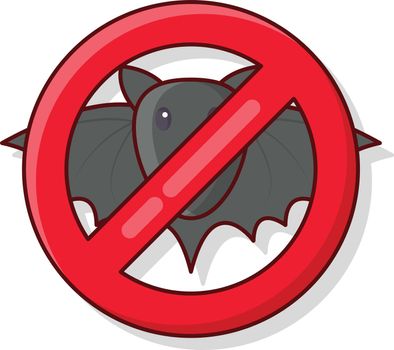 bat Vector illustration on a transparent background. Premium quality symmbols. Vector line flat icons for concept and graphic design.