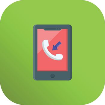 phone Vector illustration on a transparent background.Premium quality symmbols.Vector line flat icon for concept and graphic design.