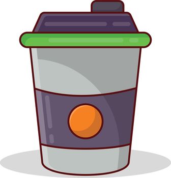 paper cup Vector illustration on a transparent background.Premium quality symmbols.Vector line flat icon for concept and graphic design.