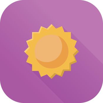 sun Vector illustration on a transparent background.Premium quality symmbols.Vector line flat icon for concept and graphic design.