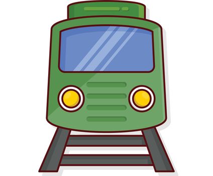 train Vector illustration on a transparent background.Premium quality symmbols. vector line flat icon for concept and graphic design.