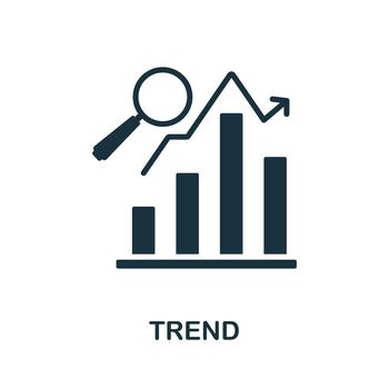 Trend flat icon. Simple colors elements from marketing collection. Flat Trend icon for graphics, wed design and more.