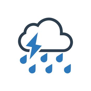 Thunderstorm icon. Meticulously designed vector EPS file.