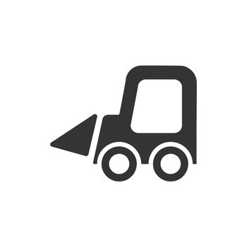 Mini Excavator icon. Meticulously designed vector EPS file.