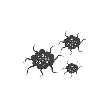 Bacteria vector illustration icon template design