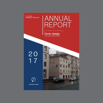 Annual report Brochure Flyer template design. Vector presentation templates.