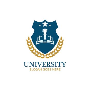 University, Academy, School and Course logo design template