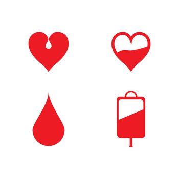 
Blood logo vector illustration design