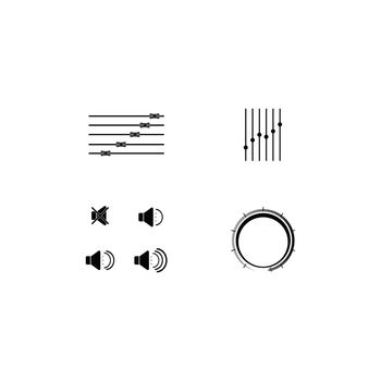 volume bar icon design illustration